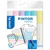 Meilleur Service Pilot Assortiment De Feutres Pintor – Pointe Moyenne – Pastel Mix – 6 Pcs 17