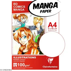 Prestation Et Rapide CLAIREFONTAINE Bloc Papier Layout Manga Paper Illustrations – A4 – 50 Feuilles 7