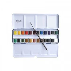 Coffret – Aquarelle Qualité Fine – Lefranc Bourgeois – 24 Demi-godets pas cher 9