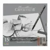 excellent qulity Brevillier’s Cretacolor Coffret Beaux Arts Cretacolor 15 Articles Graphite – Silver Box 13