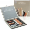 Brevillier’s Cretacolor Coffret – Crayons Beaux-arts – Fusain – Sanguine – Craie – Gomme – Taille-crayon – Cretacolor De Qualité 5