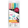 De Qualité Tombow® Feutre Double Pointe ”DUAL BRUSH PEN ABT”, Set De 6 7