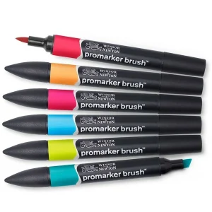 Winsor Et Newton Feutres à Alcool BrushMarker – Tons Moyens – 6 Pcs styles dernier cri 8