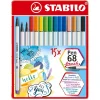 REMISE Stabilo Feutres Pinceau “Pen 68 Brush” – Etui Métal De 15 5