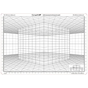 Grille De Perspective Graph’it – Cube Oblique – 28 X 19 Cm en ligne vente 10