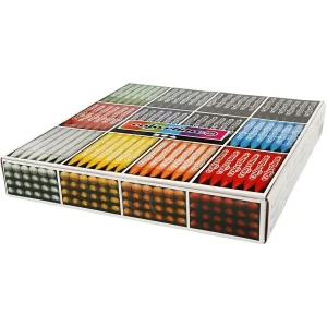 REMISE allant Creativ Company Lot Crayon De Cire En Gros – 12 Couleurs – 288 Pcs 7