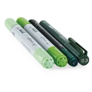 REMISE Copic Marqueur Ciao, Kit De 4 “Doodle Pack Green” 6