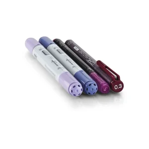 Livraison gratuite Copic Marqueur Ciao, Kit De 4 “Doodle Pack Purple” 6