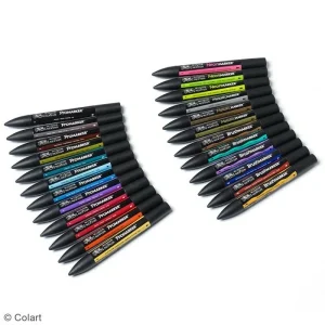 pas cher Pochette Feutres à Alcool BrushMarker / ProMarker – Assortiment De Couleurs – 25 Pcs 6